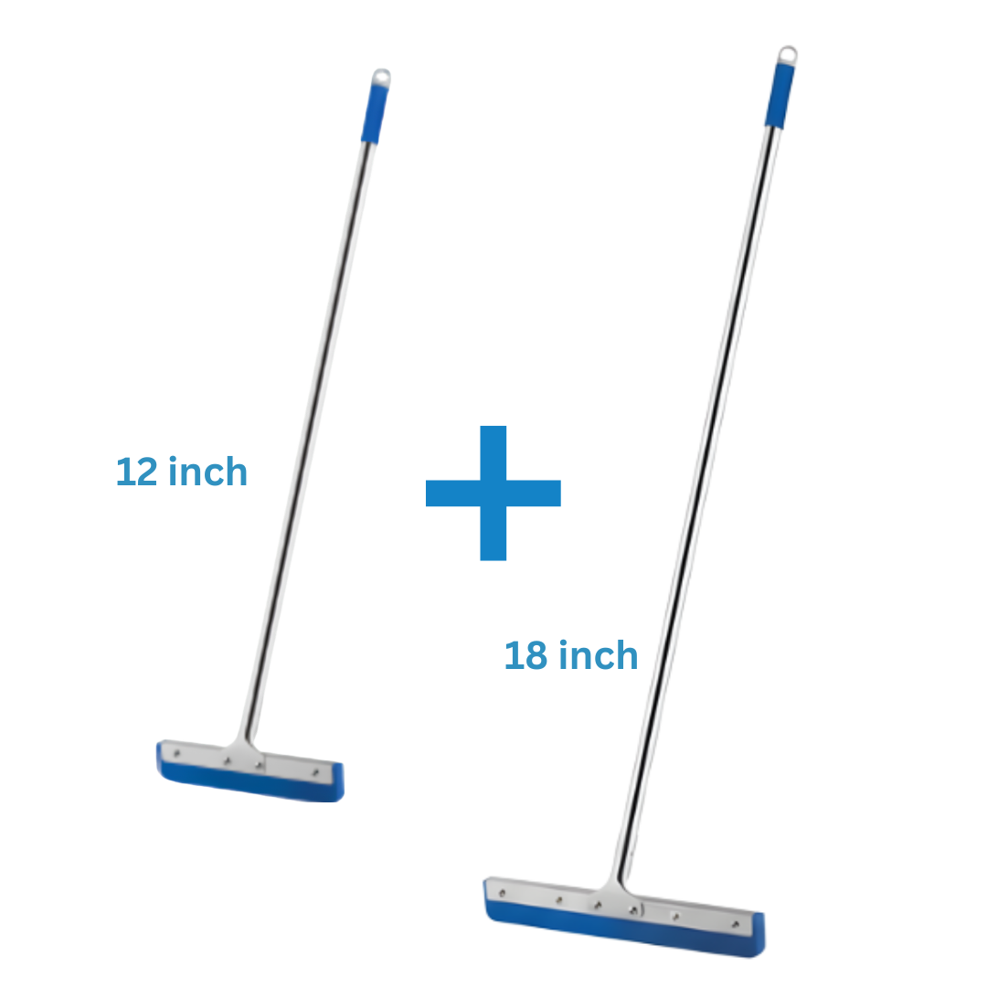 18-Inch + 12-Inch Steel Squeegee Combo - image 2